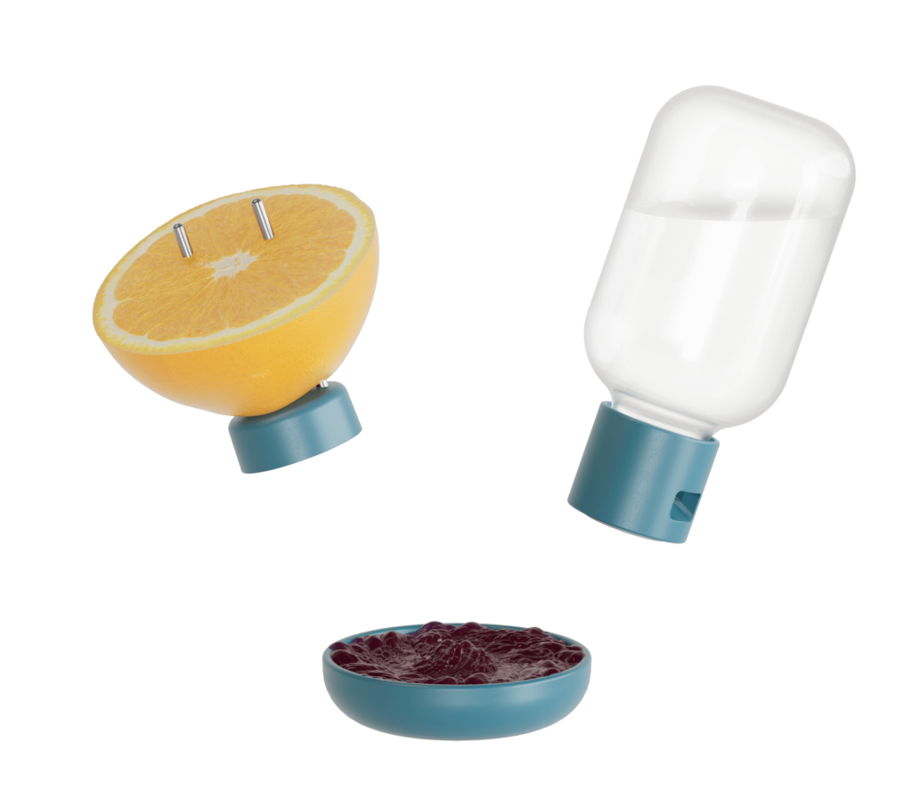 Blue 3-in-1 Nutrition Set